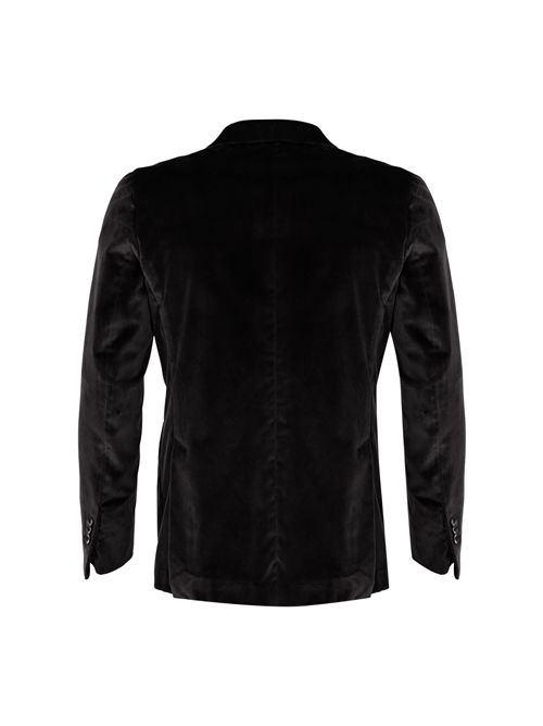 Giacca doppipetto in velluto di cotone Nero Sartitude Napoli | RED2 TXG2BUI98